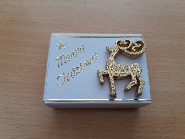 Geschenkschachterl mini "Hirsch gold"  cs107