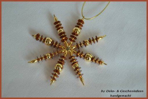 Perlenstern "gold / braun"  cs1081