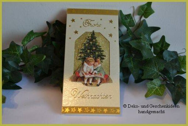 Geschenkschachtel "Kinder vor Baum"   cs1083
