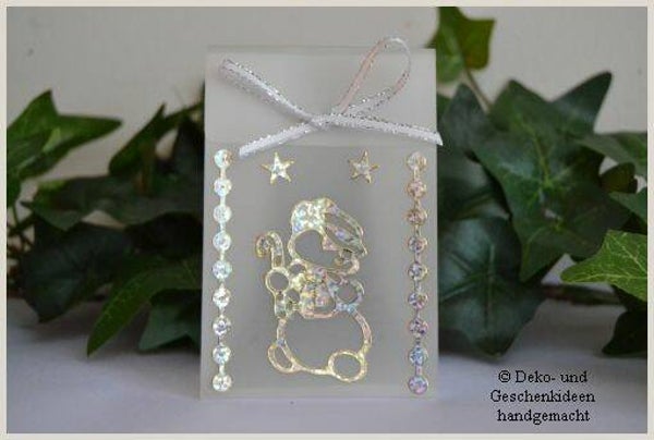 Geschenktascherl mini "Schneemann"   cs1118