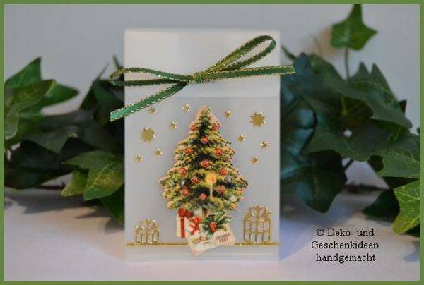 Geschenktascherl mini "Weihnachtsbaum"   cs118