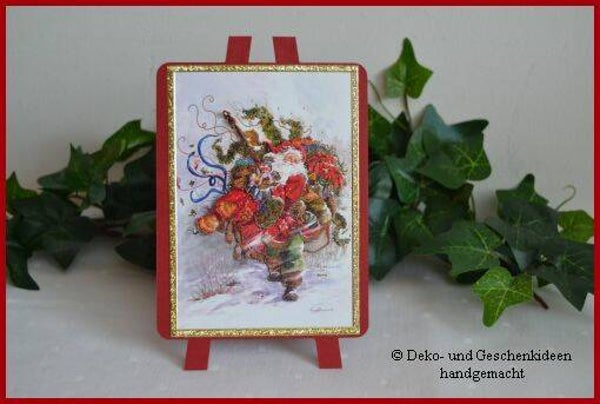 Staffeleikarte "Weihnachtsmann"   cs1369