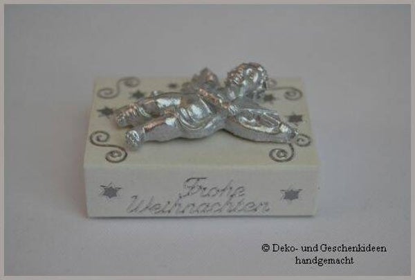 Geschenkschachterl mini "Engerl silber"   cs1374