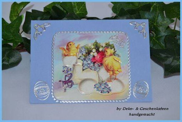 Osterkarte "Küken"  cs140