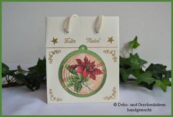 Gechenktasche "Weihnachtsstern"   cs1441