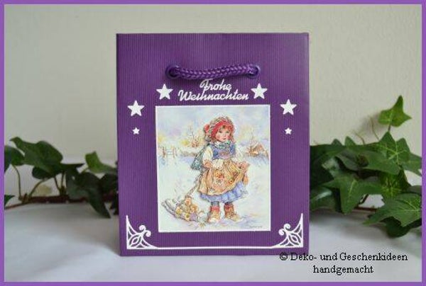 Gechenktasche "Mädchen mit Holz"  cs1447