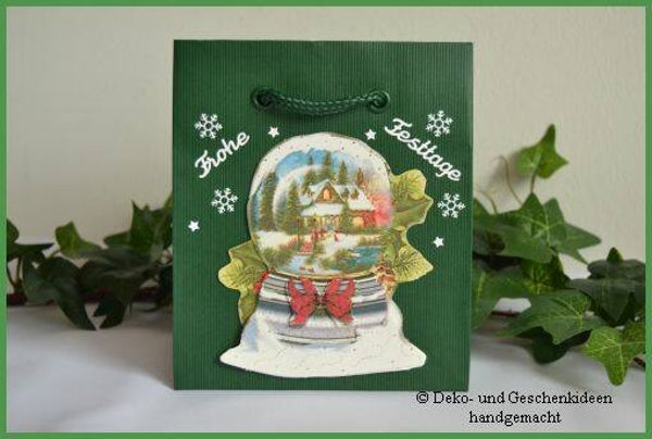 Gechenktasche "Schneekugel"   cs1457
