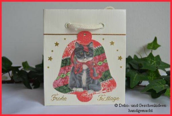 Gechenktasche "Katze in Glocke"   cs1460