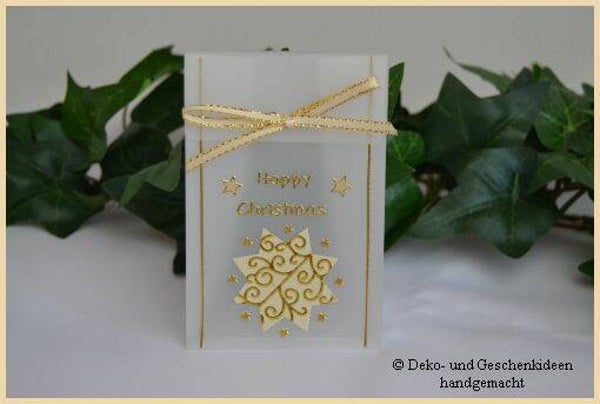 Geschenktascherl mini "Weihnachtsstern"   cs1544