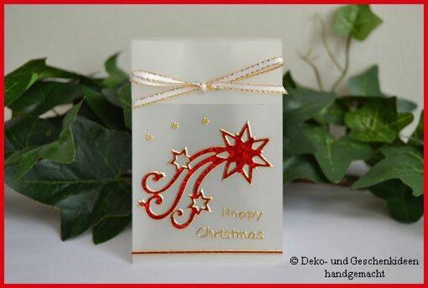 Geschenktascherl mini "Sternschnuppe rot"   cs1598