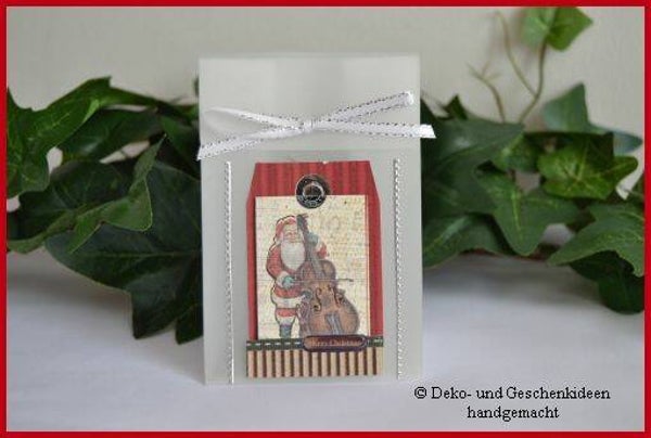 Geschenktascherl mini "Weihnachtsmann"   cs1602