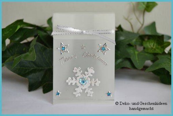 Geschenktascherl mini "Schneeflocke"   cs1604