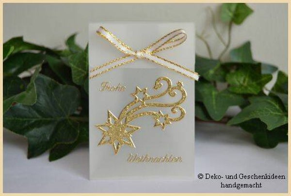 Geschenktascherl mini "Sternschnuppe gold"   cs1606