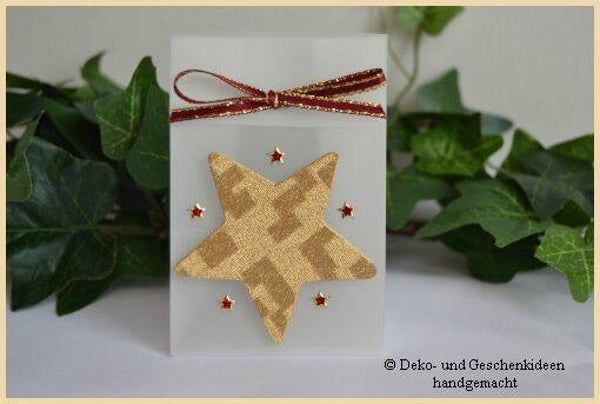 Geschenktascherl mini "Stern gold"  cs1614