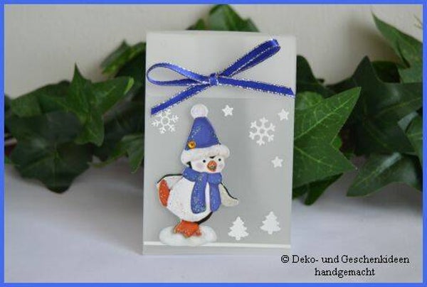 Geschenktascherl mini "Pinguin"   cs1626