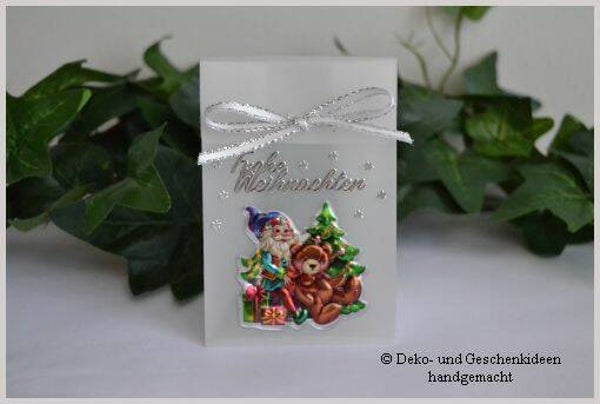 Geschenktascherl mini "Weihnachtsmann"   cs1630