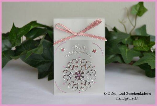Geschenktascherl mini "Schneeflocke"   cs1635