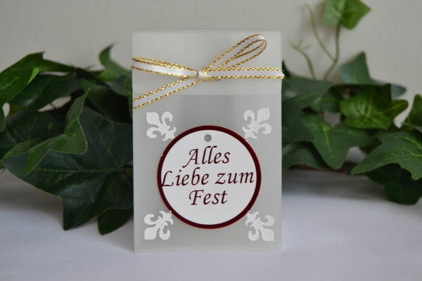 Geschenktascherl mini "Alles Liebe zum Fest"   cs1639