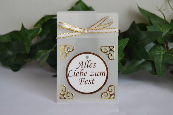 Geschenktascherl mini "Alles Liebe zum Fest"   cs1640