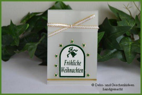 Geschenktascherl mini "Text grün"   cs1641