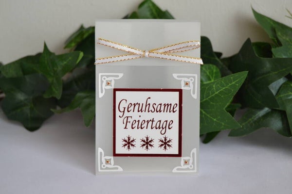 Geschenktascherl mini "Text rot"   cs1643