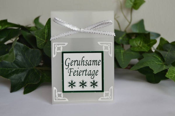 Geschenktascherl mini "Text grün"   cs1644