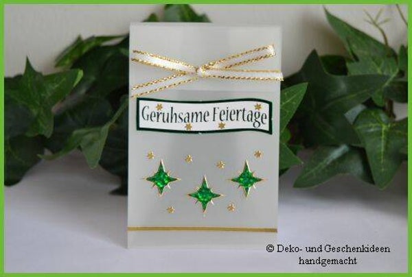 Geschenktascherl mini "Geruhsame Feiertage"   cs1649