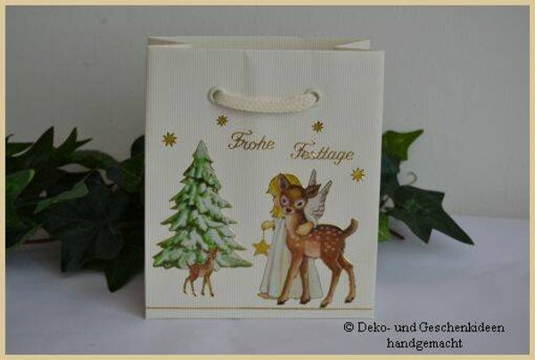 Gechenktasche "Engerl mit Reh im Wald"   cs1701
