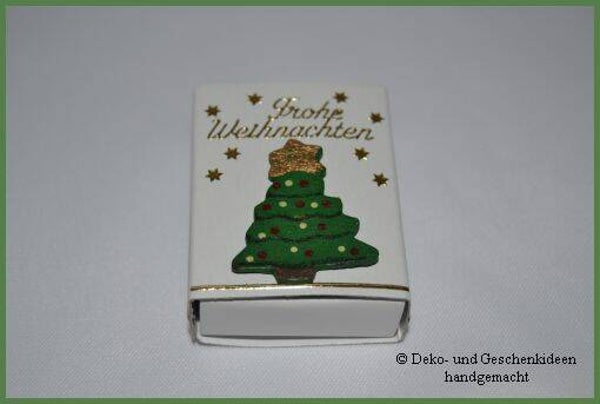Geschenkschachterl mini "Weihnachtsbaum"   cs1733