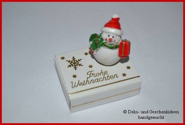 Geschenkschachterl mini "3D-Schneemann"   cs1734