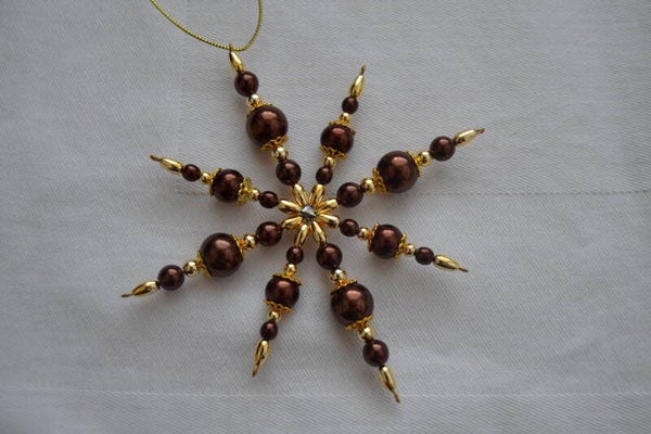 Perlenstern "braun / gold"   cs1892