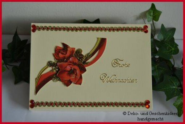 Geschenkschachtel "Weihnachtsblüte"   cs1915