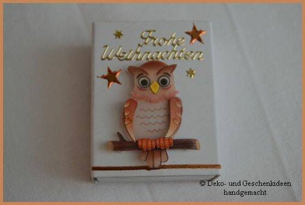 Geschenkschachterl mini "Eule"   cs1962