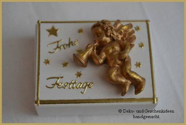 Geschenkschachterl mini "Engerl gold"   cs1968