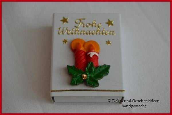 Geschenkschachterl mini "Weihnachtskerzen"   cs1970