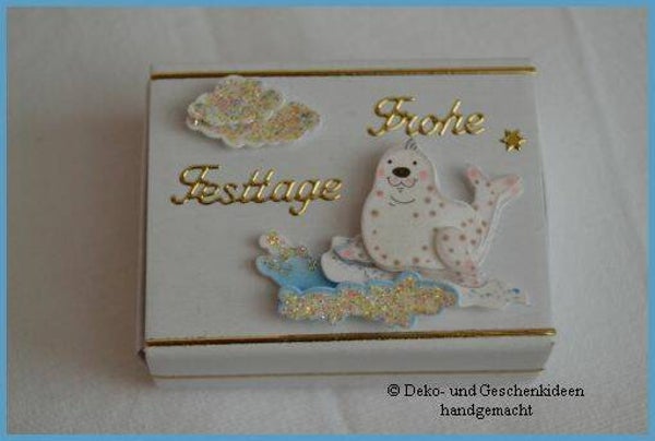 Geschenkschachterl mini "Seehund"   cs1973