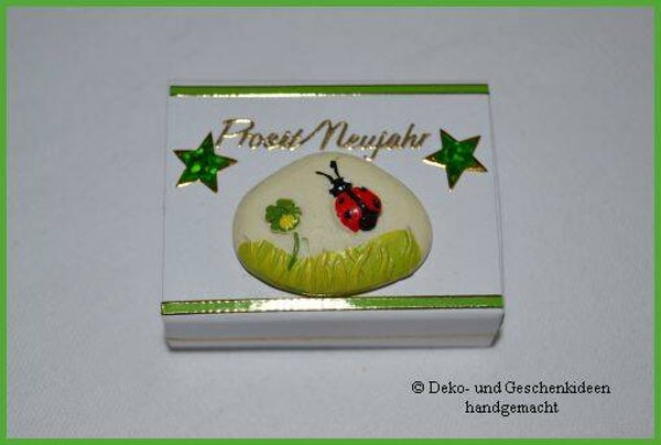 Geschenkschachterl mini "Glücksstein"   cs1984