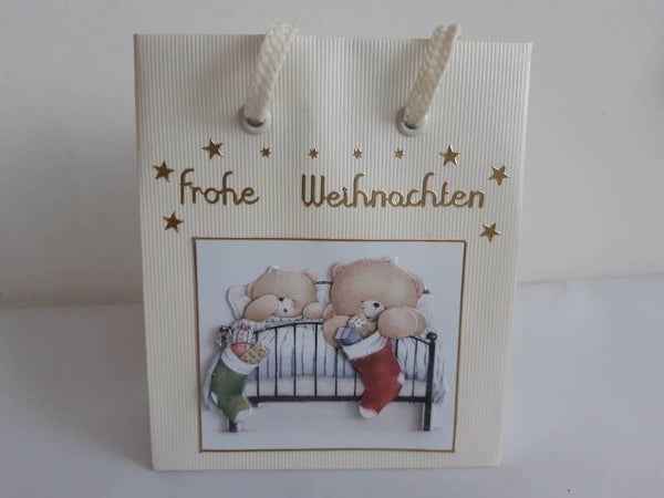 Gechenktasche "Bärlis im Bett"   cs2033