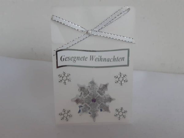 Geschenktascherl mini "Stern silber"   cs2074