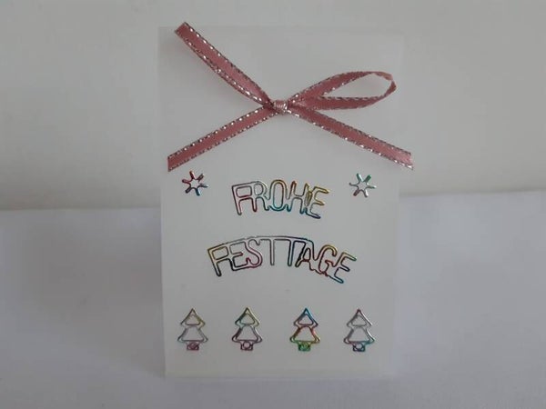 Geschenktascherl mini "Frohe Festtage"   cs2077