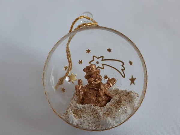 Dekohalbkugel 5 cm "Weihnachtsmann"   cs2125