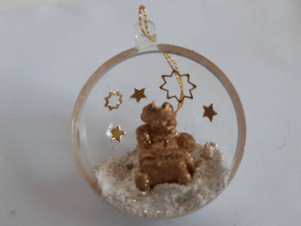 Dekohalbkugel 5 cm "Weihnachtsmann"   cs2140