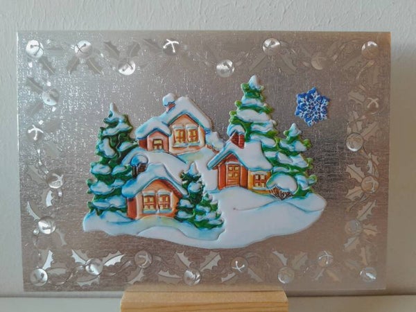 Weihnachtskarte "Winterlandschaft"   cs215