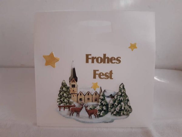 Geschenktasche "Kirche im Schnee"   cs2189
