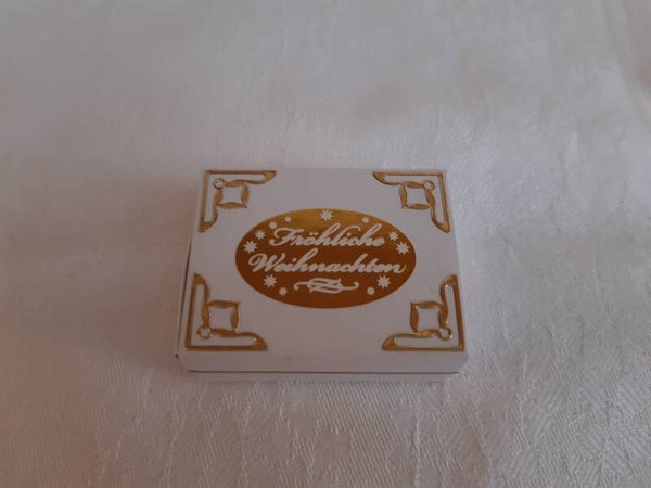 Geschenkschachterl mini "Fröhliche Weihnachten" gold   cs2242