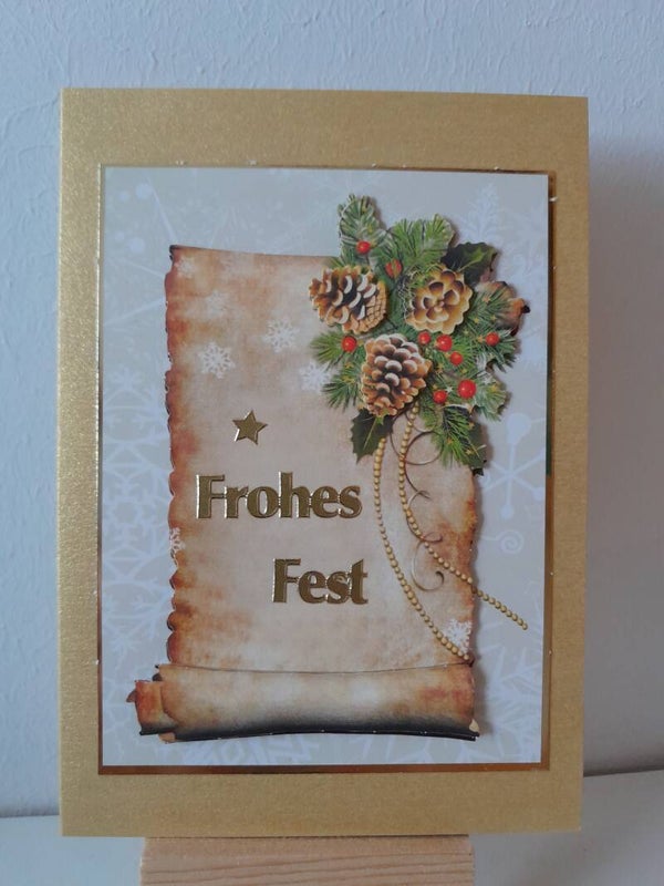 Weihnachtskarte "Briefrolle"   cs227