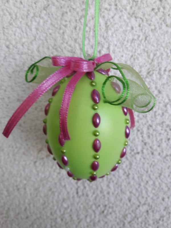 Osterei grün rosa  cs2418