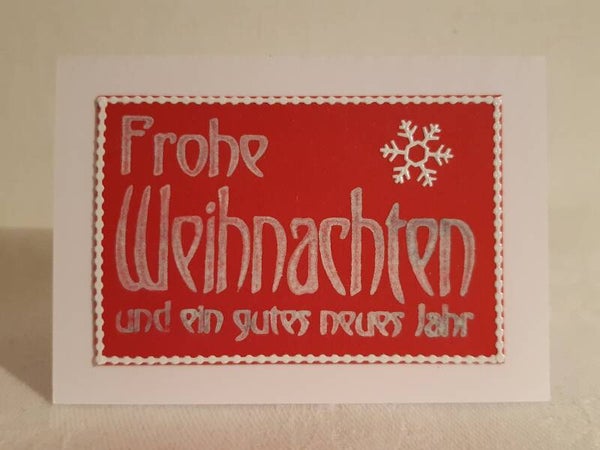 Tischkarte "Frohe Weihnachten"   cs2532