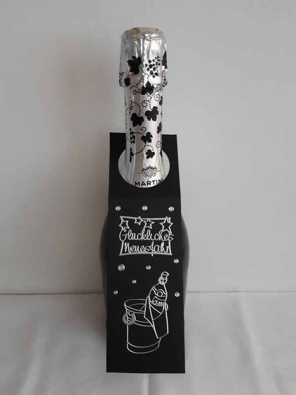 Flaschenanhänger "Sektkübel mit Flasche"   cs2563