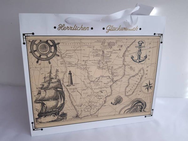 Riesengeschenktasche "Landkarte"   cs2663